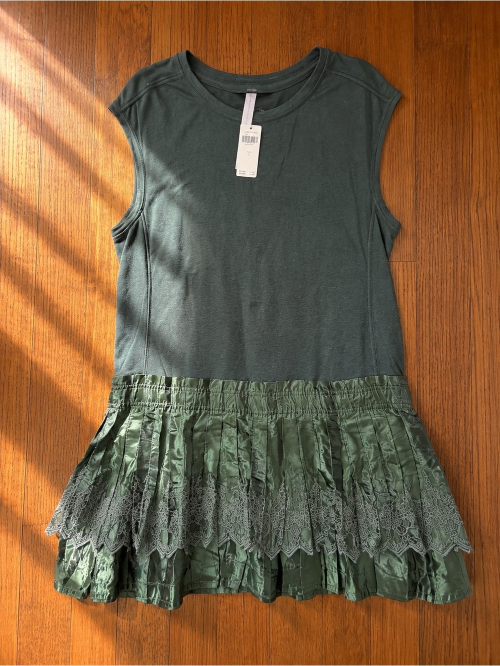 Daily Practice by Anthropologie Solid Set Mini Dress Sz L NWT